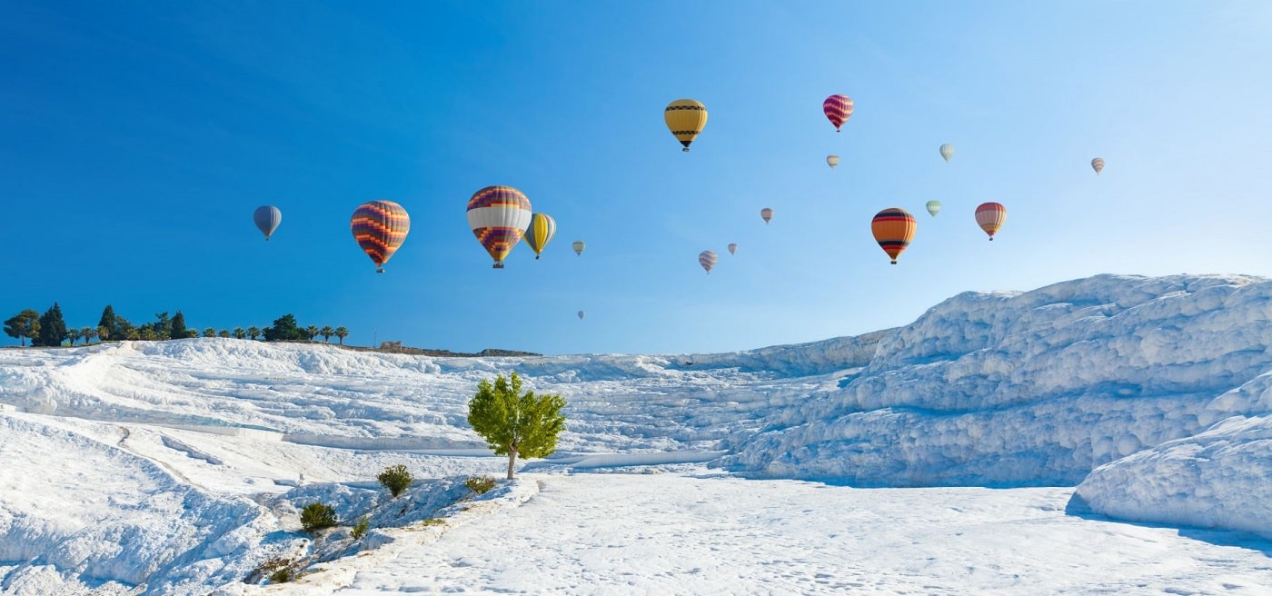 Pamukkale-Heißluftballon | 2024 Bestbewertete Heißluftballonfahrt