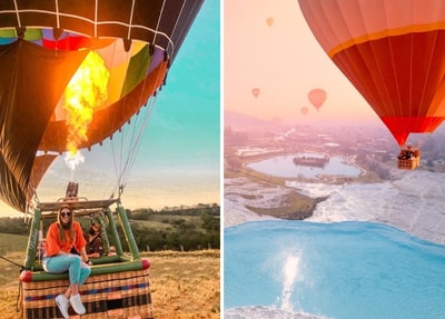 Pamukkale-heißluftballonfahrt Von Antalya Aus