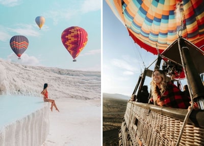 Pamukkale-heißluftballonfahrt Von Belek Aus